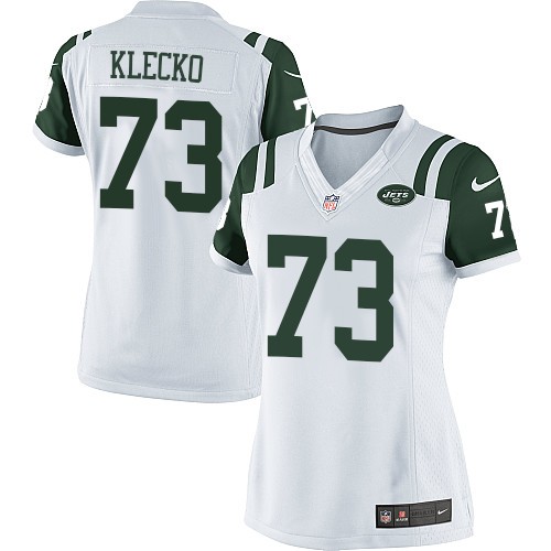 Women's Elite Joe Klecko Nike Jersey White Road - #73 NFL New York Jets
